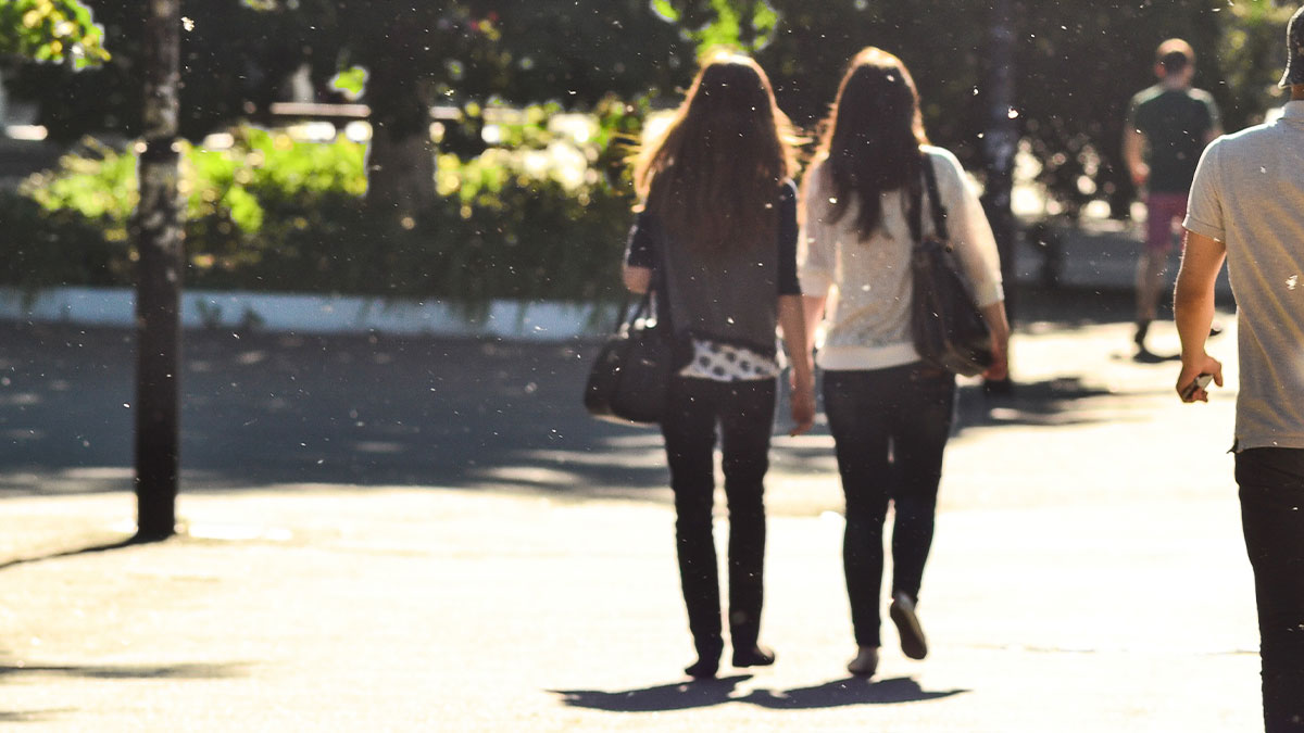Women walking together